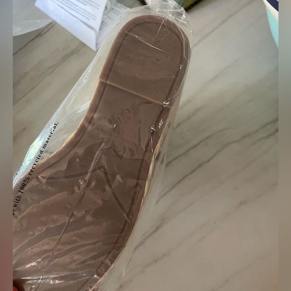 NWT Marc Fisher espadrille Sz 7.5 grey/tan - Picture 4 of 7